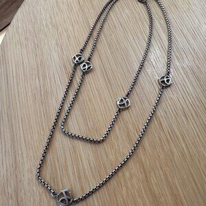 David Yurman Logo Six-Station Necklace
